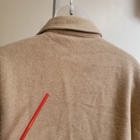 GECCU Austrailia Tan Wool Coat Jacket Size XXL(46) Women Cashmere Wool Pockets - Picture 10 of 15